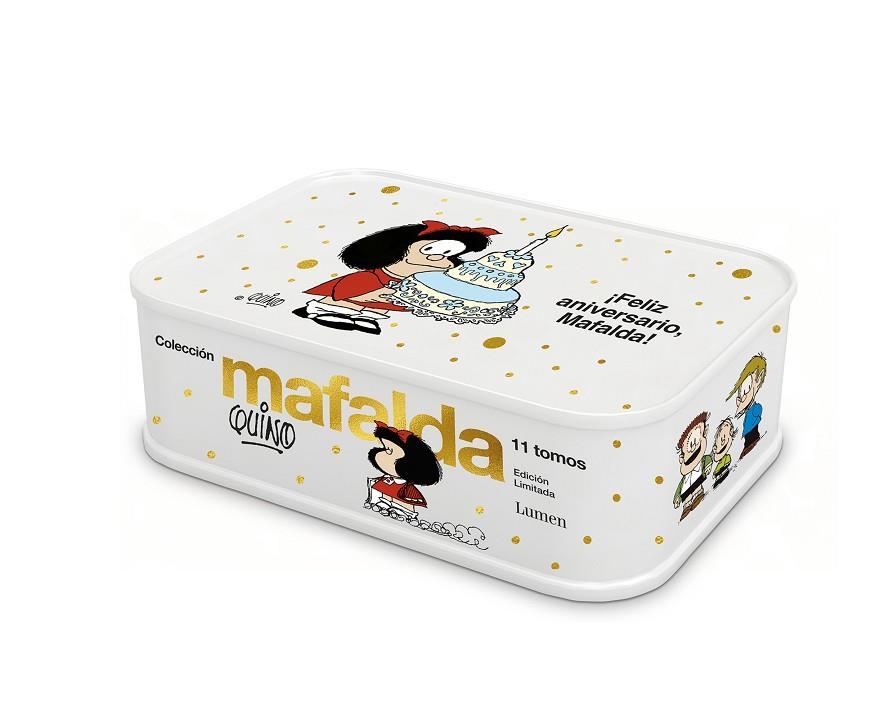 COLECCIÓN MAFALDA: 11 TOMOS EN UNA CAJA DE LATA (EDICIÓN ¡FELIZ ANIVERSARIO, MAF | 9788426420008 | QUINO | Llibreria La Gralla | Llibreria online de Granollers