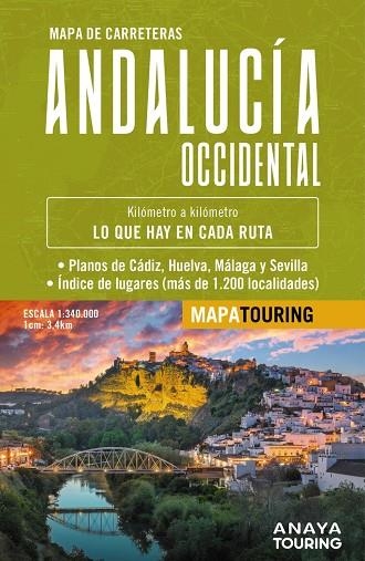 ANDALUCIA OCCIDENTAL. MAPA DE CARRETERAS 2025 | 9788491588580 | ANAYA TOURING | Llibreria La Gralla | Llibreria online de Granollers