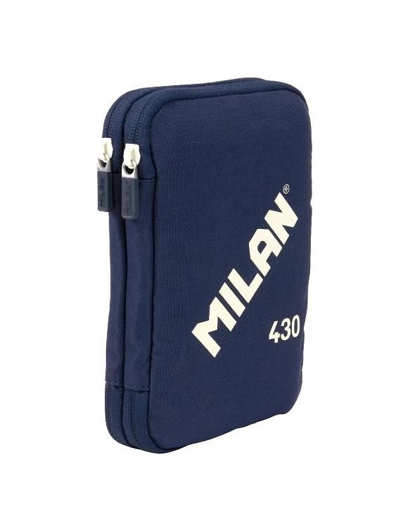 PLUMIER DOS PISOS CONTINGUT MILAN 430 BLAU | 8411574110774 | 081276SNCB | Llibreria La Gralla | Librería online de Granollers