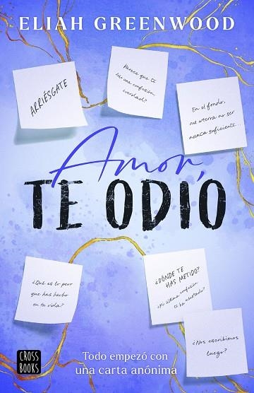 AMOR, TE ODIO | 9788408298151 | GREENWOOD, ELIAH | Llibreria La Gralla | Llibreria online de Granollers