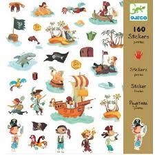 160 STICKERS DJECO PIRATAS | 3070900088399 | Llibreria La Gralla | Librería online de Granollers